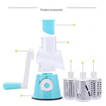 Manual Vegetable Cutter Slicer Hand Crank Multifunction Kitchen Tool for Vegetables, Cheese & Meat