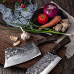 Premium Stainless Steel Chef Knife 5Cr15 Blade with Wenge Wood Handle Professional Kitchen Cutting Tool