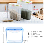 Original Airtight Cereal Container BPA-Free Food Storage Box Locking Lid & Silicone Seal Keep Flour, Sugar, Rice & Snacks Fresh