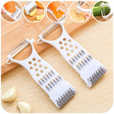 Multifunctional Vegetable Cutter | Stainless Steel Manual Slicer & Dicer | Kitchen Tool for Fruits & Vegetables