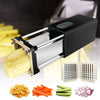 Electric French Fry Cutter with Stainless Steel Blades – Potato, Carrot, Vegetable Slicer for Home & Commercial Use