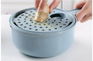 8-in-1 Mandoline Vegetable Slicer & Grater Set with Strainer – Onion, Carrot, Potato Cutter, Peeler & Egg Separator