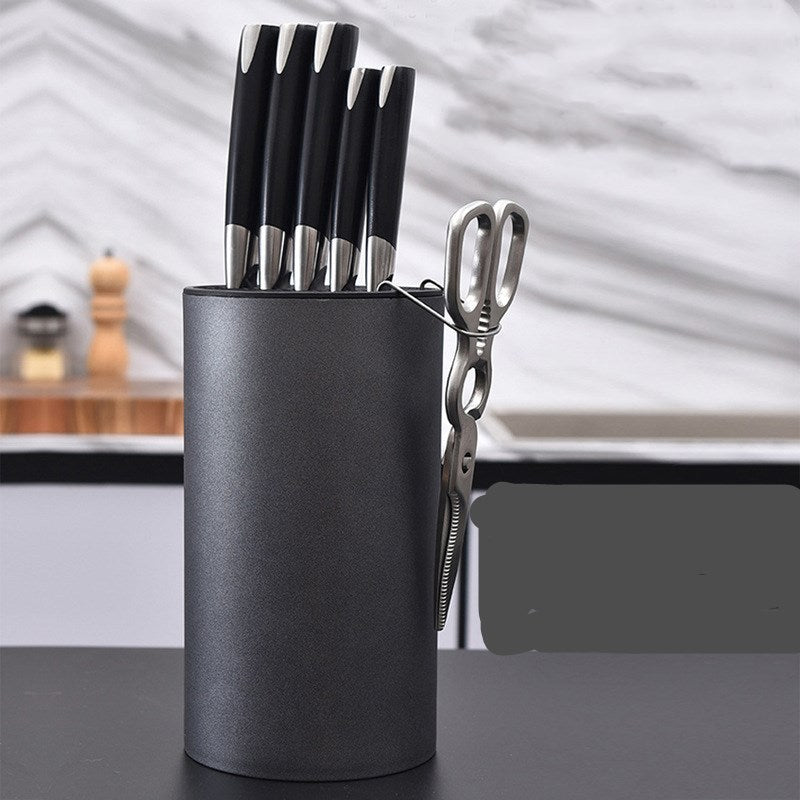 Multifunctional Kitchen Utensils Knife Rack Shelf Large Capacity PP+ABS Knife Holder Organizer