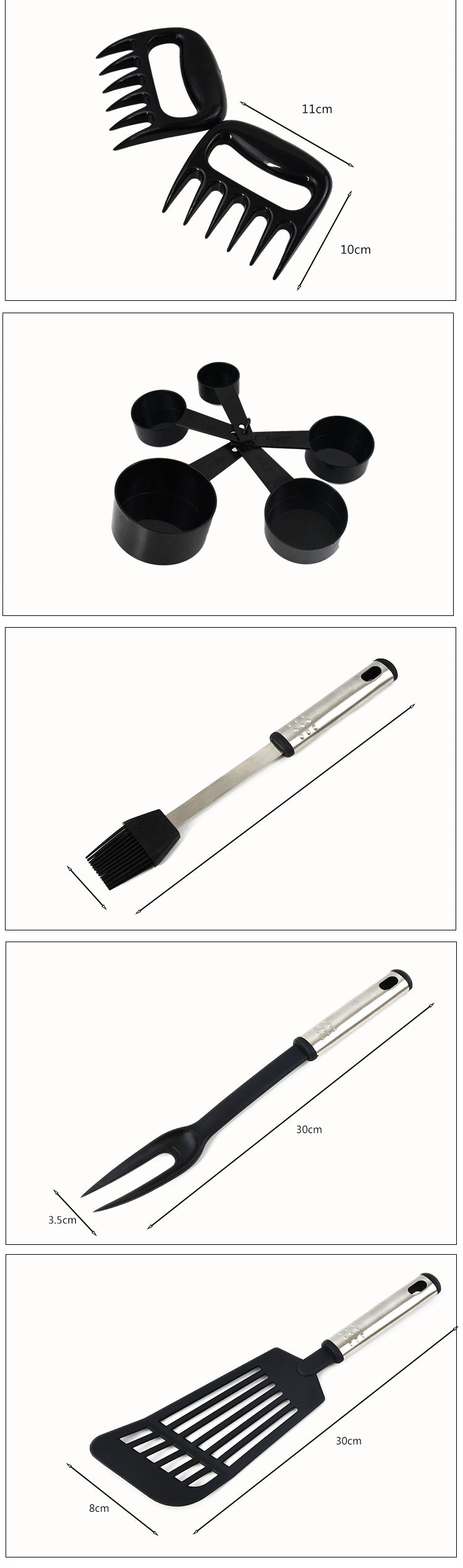 44-Piece Non-Stick Nylon Kitchen Utensils Set Heat-Resistant Cooking Spatula & Spoon Set for Home Chefs