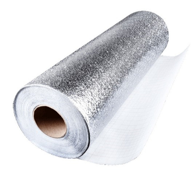 Oil-Proof Aluminum Foil Kitchen Wallpaper Heat & Waterproof Cabinet, Sink, Stove Protector Roll