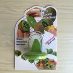 Mini Fruit Kiwi Cutter & Peeler Stainless Steel Slicer for Kiwi, Pitaya & Small Fruits, Easy Kitchen Gadget