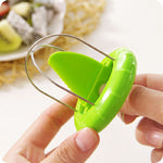 Mini Fruit Kiwi Cutter & Peeler Stainless Steel Slicer for Kiwi, Pitaya & Small Fruits, Easy Kitchen Gadget
