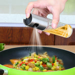 BBQ Oil & Vinegar Spray Bottle - Leakproof Push Pump Kitchen Cooking Sprayer for Healthy BBQ & Cooking