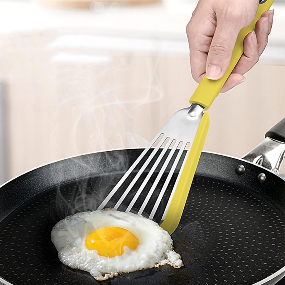 Nonstick Silicone Fish Spatula – Slotted Turner for Fish, Eggs, Pancakes | Heat-Resistant, BPA-Free, No-Scratch Cooking Utensil
