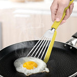 Nonstick Silicone Fish Spatula – Slotted Turner for Fish, Eggs, Pancakes | Heat-Resistant, BPA-Free, No-Scratch Cooking Utensil