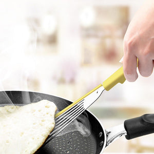 Nonstick Silicone Fish Spatula – Slotted Turner for Fish, Eggs, Pancakes | Heat-Resistant, BPA-Free, No-Scratch Cooking Utensil