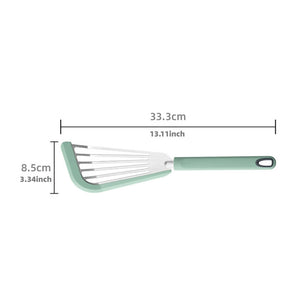 Nonstick Silicone Fish Spatula – Slotted Turner for Fish, Eggs, Pancakes | Heat-Resistant, BPA-Free, No-Scratch Cooking Utensil