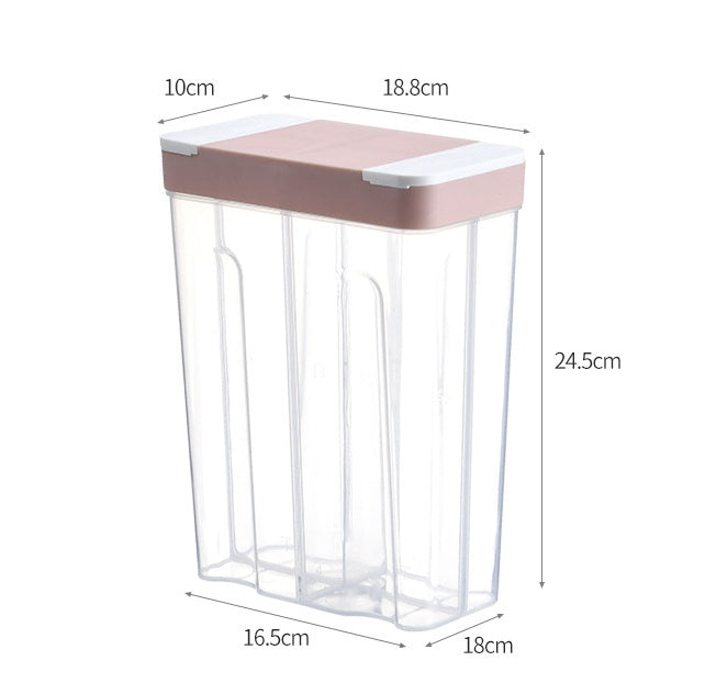 Kitchen Food Storage Box lear PP Plastic Airtight Container Leak-Proof Moisture-Proof Storage for Juice, Snacks & Dry Goods