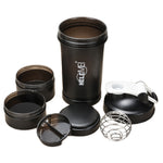 Frosted Shaker Cup 600ML | Leakproof Double-Layer Protein Shaker Bottle | Eco-Friendly High-Temperature Resistant Gym Cup