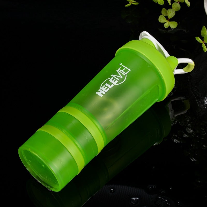 Frosted Shaker Cup 600ML | Leakproof Double-Layer Protein Shaker Bottle | Eco-Friendly High-Temperature Resistant Gym Cup