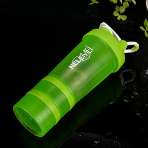 Frosted Shaker Cup 600ML | Leakproof Double-Layer Protein Shaker Bottle | Eco-Friendly High-Temperature Resistant Gym Cup