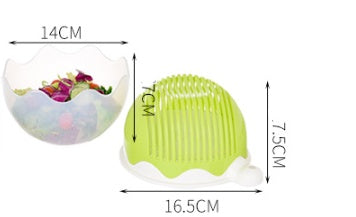 Creative Salad Cutter Bowl – 60-Second Fruit & Vegetable Chopper | BPA-Free, Multi-Function, Easy to Use & Clean
