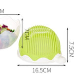 Creative Salad Cutter Bowl – 60-Second Fruit & Vegetable Chopper | BPA-Free, Multi-Function, Easy to Use & Clean