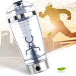 Electric Protein Shake Stirrer USB Blender Bottle | Rechargeable Shaker Cup for Milk, Coffee & Fitness Drinks | 600ml Portable Mixer