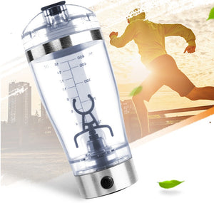 Electric Protein Shake Stirrer USB Blender Bottle | Rechargeable Shaker Cup for Milk, Coffee & Fitness Drinks | 600ml Portable Mixer