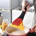 3-in-1 Silicone Frying Spatula Clip – Non-Scratch Cooking Utensil for Flipping Steak, Pancakes, & More – Heat-Resistant Kitchen Tool