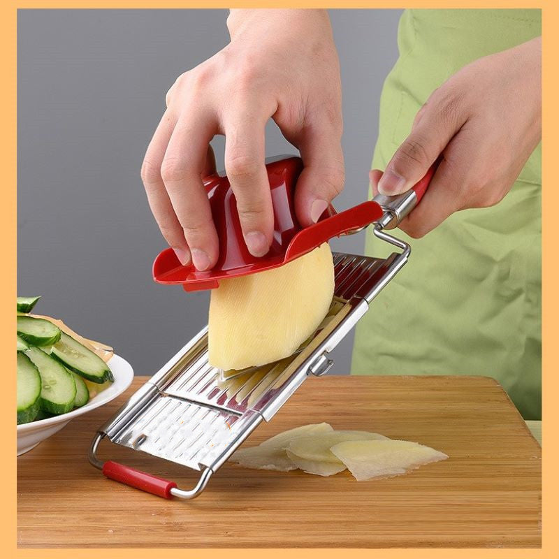 Multifunctional Vegetable Cutter | 4-in-1 Stainless Steel Food Slicer & Grater for Fruits, Cheese & Vegetables
