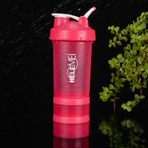 Frosted Shaker Cup 600ML | Leakproof Double-Layer Protein Shaker Bottle | Eco-Friendly High-Temperature Resistant Gym Cup