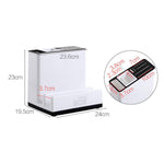 Kitchen Tableware & Knife Storage Rack Plastic Desktop Organizer, Large Capacity & Space-Saving Holder