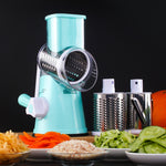 Manual Round Mandoline Slicer – Multifunctional Vegetable & Cheese Cutter | ABS + Stainless Steel, Easy to Use Kitchen Gadget