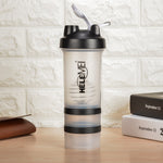 Frosted Shaker Cup 600ML | Leakproof Double-Layer Protein Shaker Bottle | Eco-Friendly High-Temperature Resistant Gym Cup