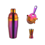 Stainless Steel Titanium-Plated Shaker | Color Cocktail Mixer Cup | Modern Barware for Home, Party & Professional Use