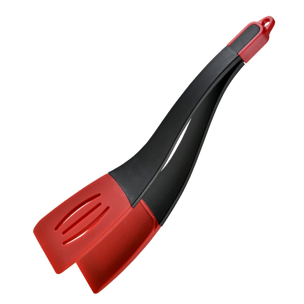 3-in-1 Silicone Frying Spatula Clip – Non-Scratch Cooking Utensil for Flipping Steak, Pancakes, & More – Heat-Resistant Kitchen Tool