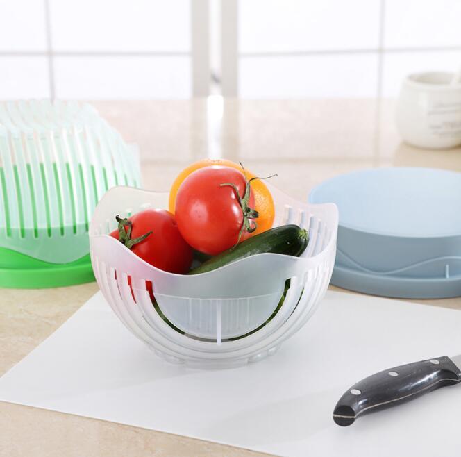 Creative Salad Cutter Bowl – 60-Second Fruit & Vegetable Chopper | BPA-Free, Multi-Function, Easy to Use & Clean