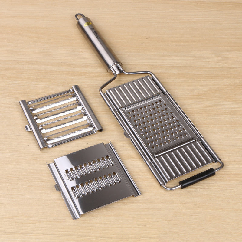 Multifunctional Vegetable Cutter | 4-in-1 Stainless Steel Food Slicer & Grater for Fruits, Cheese & Vegetables
