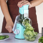 Manual Round Mandoline Slicer – Multifunctional Vegetable & Cheese Cutter | ABS + Stainless Steel, Easy to Use Kitchen Gadget