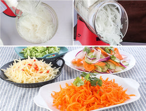 Manual Round Mandoline Slicer – Multifunctional Vegetable & Cheese Cutter | ABS + Stainless Steel, Easy to Use Kitchen Gadget