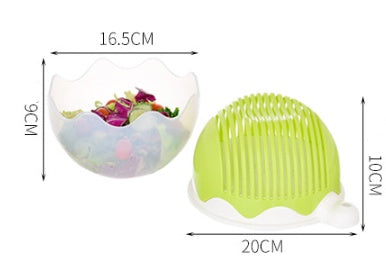 Creative Salad Cutter Bowl – 60-Second Fruit & Vegetable Chopper | BPA-Free, Multi-Function, Easy to Use & Clean