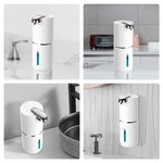 Touchless 380ml Electric Soap Dispenser – Wall Mounted, USB Rechargeable, Infrared Sensor Foam Pump