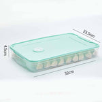 Large Food Storage Container Portable PP Dumpling Box, Stackable & Airtight