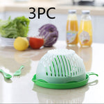 Creative Salad Cutter Bowl – 60-Second Fruit & Vegetable Chopper | BPA-Free, Multi-Function, Easy to Use & Clean
