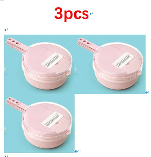 8-in-1 Mandoline Vegetable Slicer & Grater Set with Strainer – Onion, Carrot, Potato Cutter, Peeler & Egg Separator