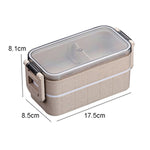 Heated Food Container Bento Box Japanese Thermal Lunch Box with Leak-Proof Design Microwave-Safe & Eco-Friendly