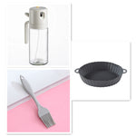 2 In 1 Oil Sprayer Bottle | Dual-Mode Olive Oil Dispenser & Mister for Cooking, BBQ, Baking & Salad | 550ml Glass Kitchen Tool