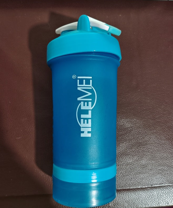 Frosted Shaker Cup 600ML | Leakproof Double-Layer Protein Shaker Bottle | Eco-Friendly High-Temperature Resistant Gym Cup