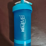 Frosted Shaker Cup 600ML | Leakproof Double-Layer Protein Shaker Bottle | Eco-Friendly High-Temperature Resistant Gym Cup