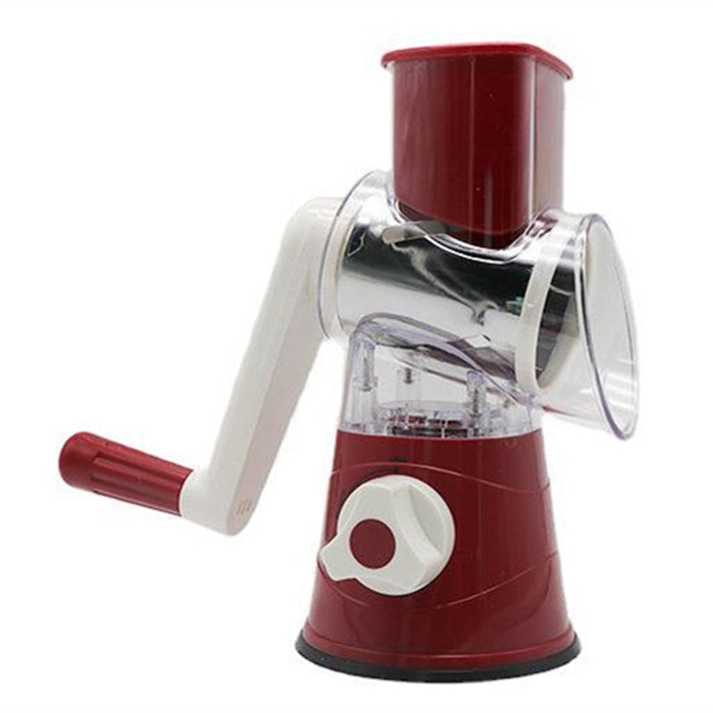 Manual Vegetable Cutter Slicer Hand Crank Multifunction Kitchen Tool for Vegetables, Cheese & Meat