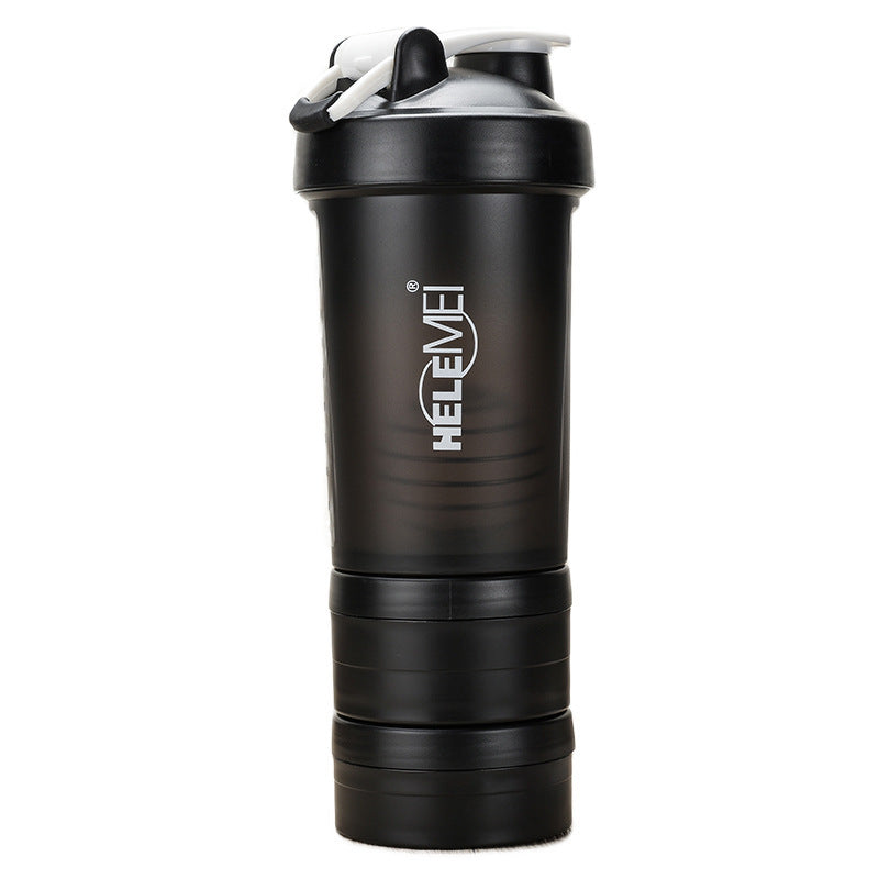 Frosted Shaker Cup 600ML | Leakproof Double-Layer Protein Shaker Bottle | Eco-Friendly High-Temperature Resistant Gym Cup
