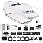 Multi-function Vegetable Chopper 15–26 Piece Kitchen Slicer & Cutter Set for Fast Meal Prep