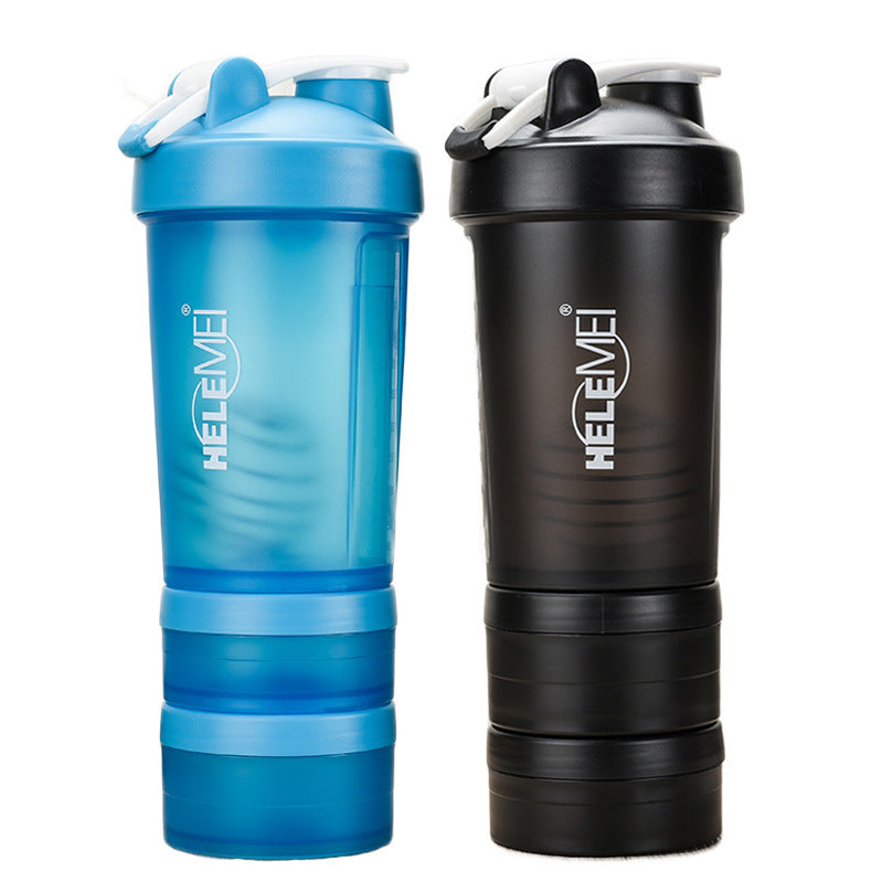 Frosted Shaker Cup 600ML | Leakproof Double-Layer Protein Shaker Bottle | Eco-Friendly High-Temperature Resistant Gym Cup