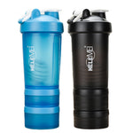Frosted Shaker Cup 600ML | Leakproof Double-Layer Protein Shaker Bottle | Eco-Friendly High-Temperature Resistant Gym Cup